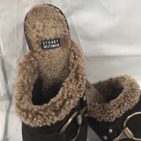 Size 6.5 Stuart weitzman Swede shoes. Brown - Picture 3 of 8